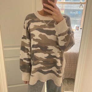 Aerie camo oversized sweatshirt!